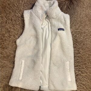 Patagonia Cozy White Fleece Vest